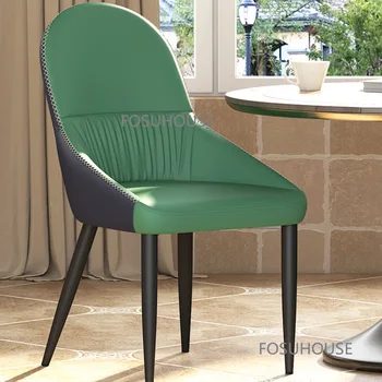 Скандинавские обеденные стулья для дома Дизайнерская кухонная мебель Индивидуальность Креативная гостиная Ins Обеденный стул со спинкой CN
