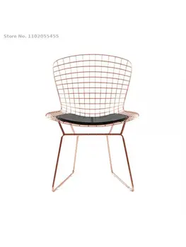 Скандинавский проволочный стул легкая роскошь современный минималистичный дизайнерский стул net red coffee ресторанный стул для макияжа домашний барный стул