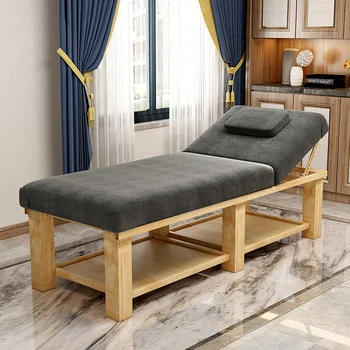 Складные массажные столы из массива дерева, эстетические подрамники для салона, Портативные массажные кровати для тела, простая кровать для прижигания в домашних условиях