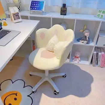 Современный Белый стул для спальни, Домашний офис, Роскошное Дизайнерское кресло для макияжа, поручень со спинкой, стол в скандинавском стиле, стул Fauteuil Design Home Decor