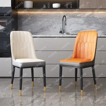 Эргономичное кресло для кухни и спальни, Современный массажный шезлонг, Роскошное кресло, кожаная мебель Nordic Cucina Arredo YYY5XP
